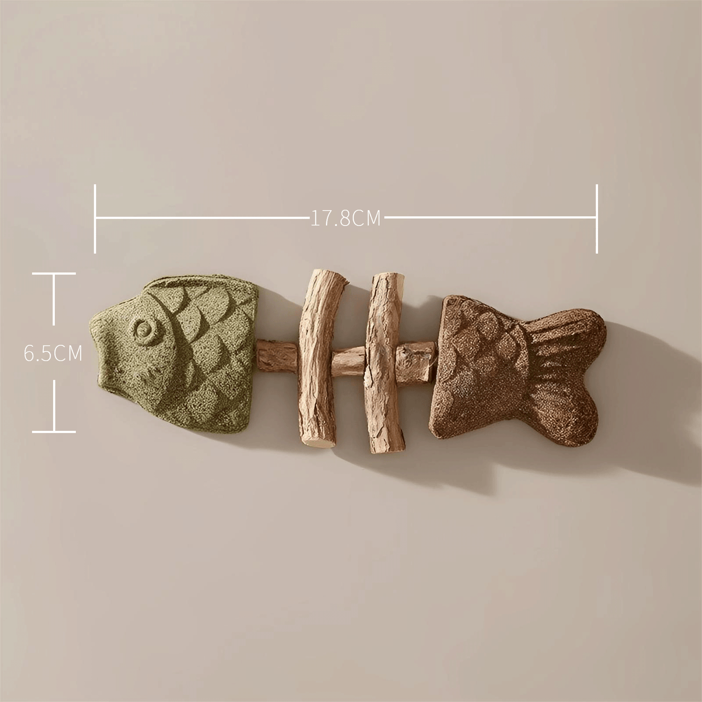 Natural Catnip & Silver Vine Fish-Shaped Cat Chew Stick