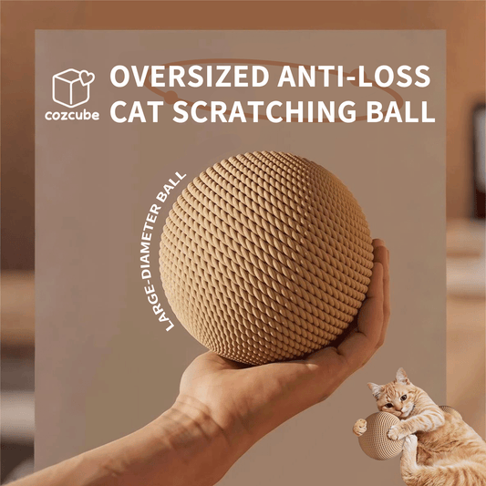 Oversized 10cm Diameter Sisal Cat Scratching Ball